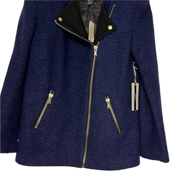 Forever 21 Double Breasted Blue Coat Women's Size Large - Picture 4 of 5